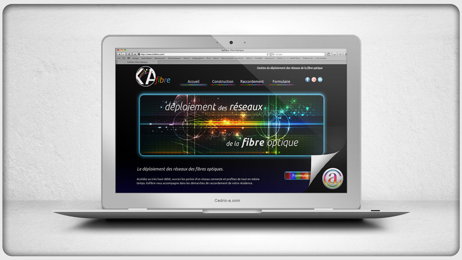 Site Kafibre par Cedric Ayachi